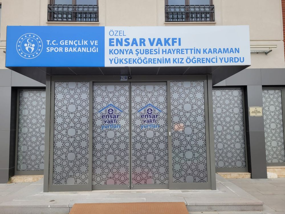 Özel Ensar Vakfı Konya Hayrettin Karaman Yükseköğrenim Kız Öğrenci Yurdu